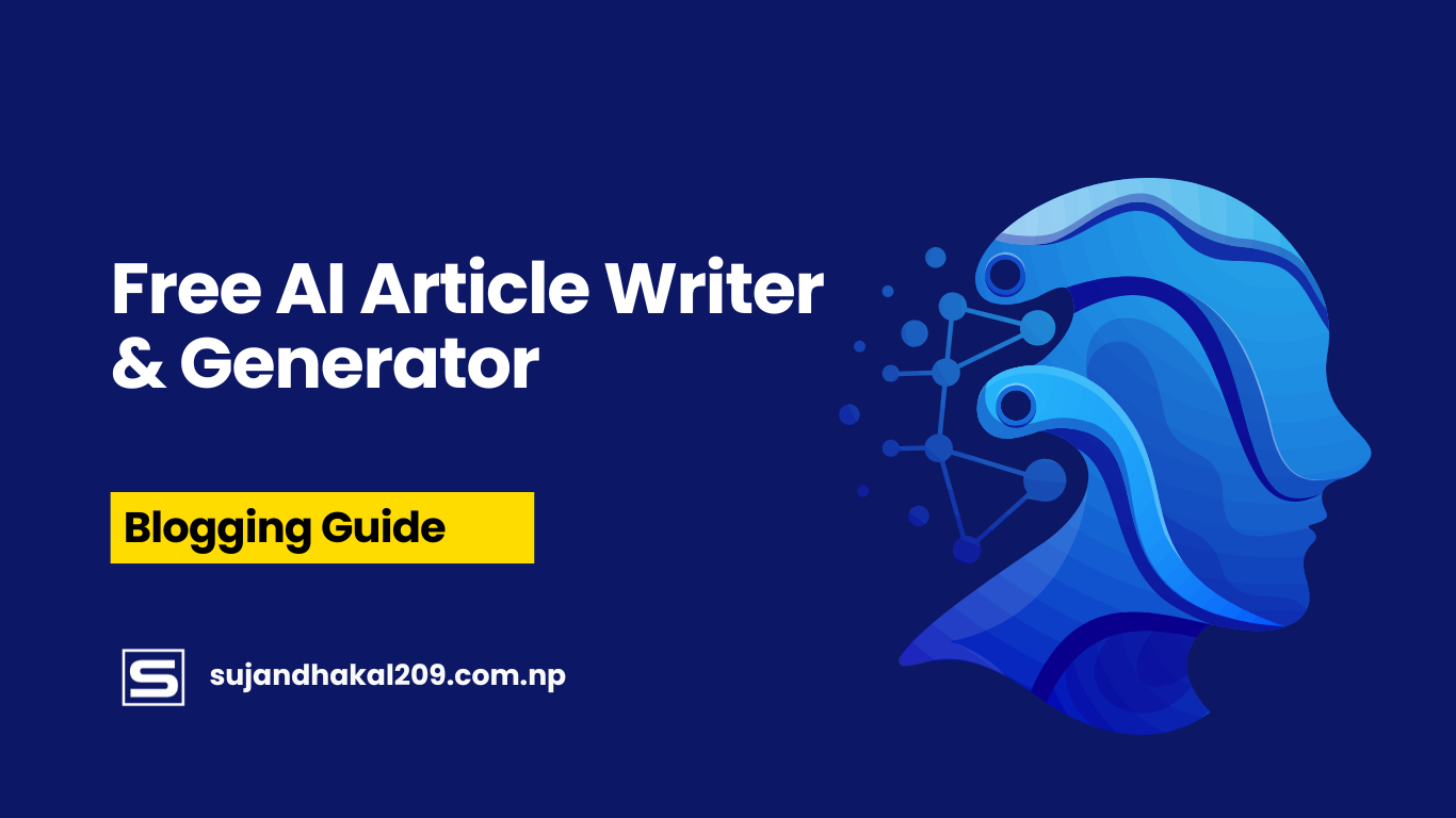 Free AI Article Writer & Generator