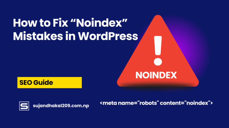 How to Fix No index Mistakes in WordPress
